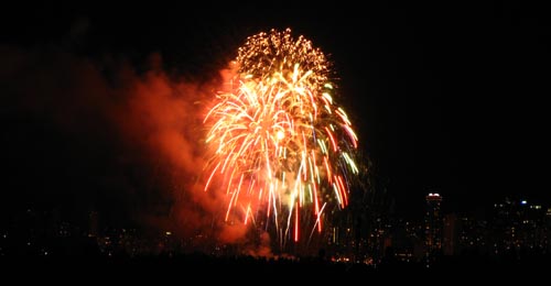 hsbc celebration of light fireworks in vancouver