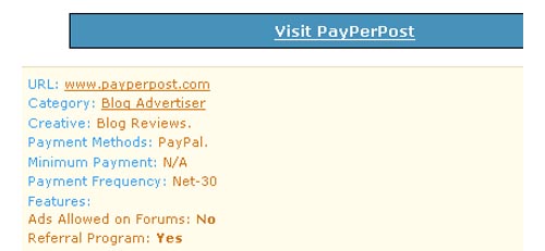 publisherspot - payperpost summary