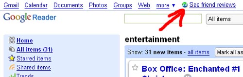 google reader with stumbleupon integration