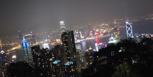 on top of hong kong - cityscape