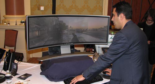 alienware curve display at digital experience