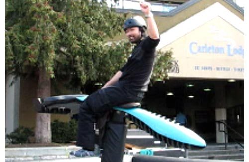 Telus World Ski and Snowboard Festival - Stephen Fung Rides a Mechanical Bull Razor