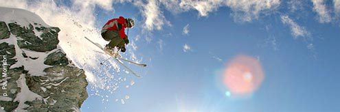 Whistler Blackcomb - Jumping off a cliff