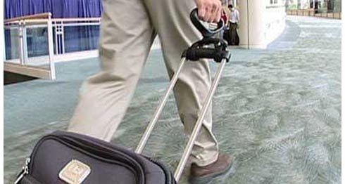 pulling luggage, going on a trip