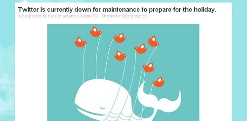 Twitter downtime - What a whale
