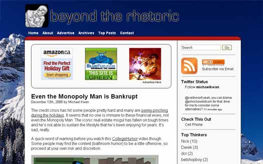 Beyond the Rhetoric, v3.0 Beyond the Rhetoric, v3.0