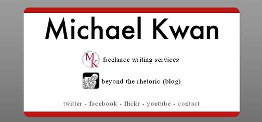 New MichaelKwan.com - Business Card Style New MichaelKwan.com - Business Card Style