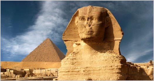 Where Do You Want to Go Today? Egyptian Pyramids and Sphinx