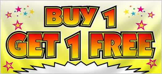 BTR Ad Sale - Buy One Get One Free