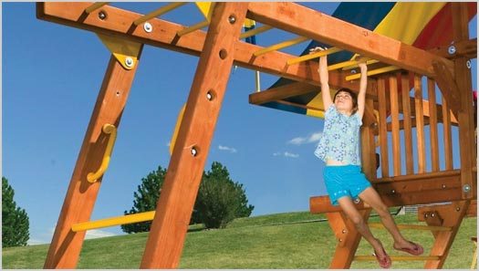 Monkey Bars and Learning to Let Go